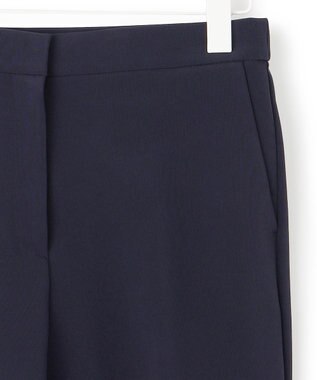 ICB 【洗える】TaPeダブルクロス セミフレアパンツ ネイビー系