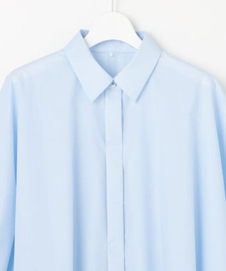 自由区 フォルム シャツ ブルー