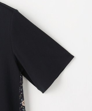 J.PRESS LADIES S 【一枚で着映え】LIBERTYコンビ バックデザイン カットソー ネイビー系