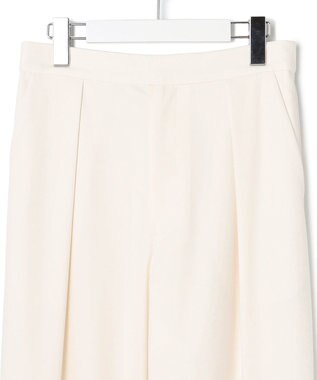 23区 【セットアップ対応/洗える】ライトクロス コクーン パンツ ホワイト系