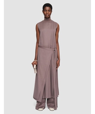 JOSEPH ジョゼフプリッセ　ラップスカートドレス Carob