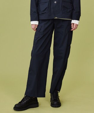 JOSEPH ABBOUD MOUNTAIN 【軽量】ハイパワーストレッチカルゼ トレッキングカーゴパンツ ネイビー系