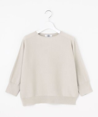 J.PRESS LADIES S 【WEB限定カラーあり・洗える・抗菌防臭】COTTON POLYESTER ドルマンスリーブ ニット グレージュ系