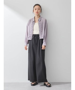 earth music&ecology フリルシャツ Lavender