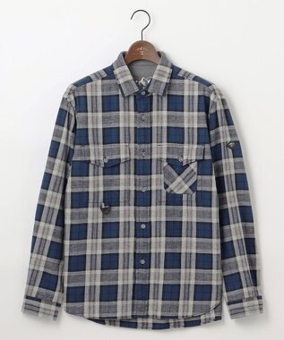 JOSEPH ABBOUD MOUNTAIN 【サスティナブル】オーガニックラフィーチェック シャツ ネイビー系4