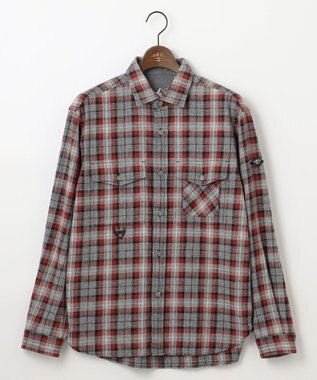 JOSEPH ABBOUD MOUNTAIN 【サスティナブル】オーガニックラフィーチェック シャツ グレー系4