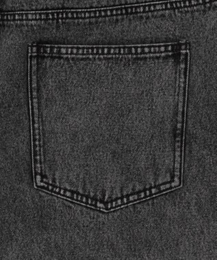 WEGO 【ユニセックス着用ITEM/MLサイズ展開/ウエストゴム】ボクサードッキングデニムパンツ デニムブラックソノタ