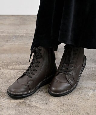 Pointer 本革軽量ブーツ レディース ダークブラウン