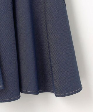 ANY SIS S 【洗える】デニムライクエスカルゴ スカート シャンブレー