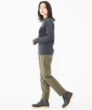 JOSEPH ABBOUD MOUNTAIN 【UNISEX】リサイクルウールポリ ニット グレー系