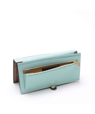 A.D.M.J. 【牛革】イタリアンレザークラックメタルロングウォレット ブロンズ