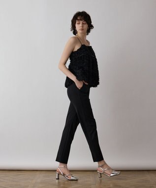 GRACE CONTINENTAL フラワーチュールキャミ ブラック