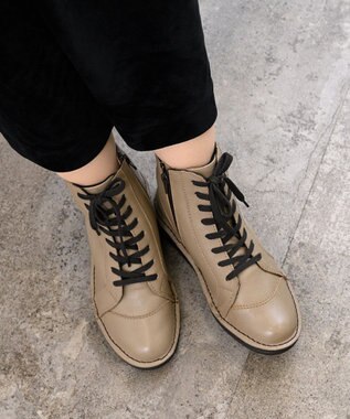 Pointer 本革軽量ブーツ レディース グレージュ