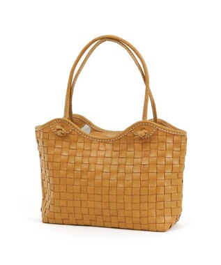 UNBILLION 【訳あり商品】 牛革レザーメッシュトートL キャメル