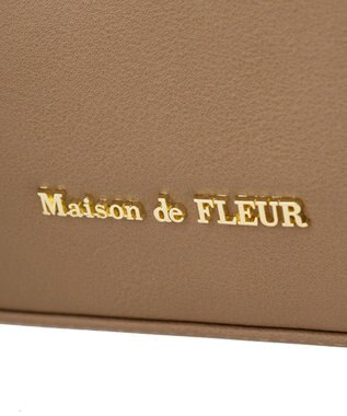 Maison de FLEUR マットワイドボストンバッグ Light Brown