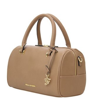 Maison de FLEUR マットワイドボストンバッグ Light Brown