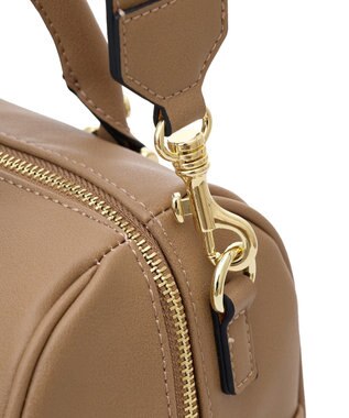 Maison de FLEUR マットワイドボストンバッグ Light Brown