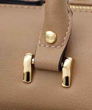 Maison de FLEUR マットワイドボストンバッグ Light Brown