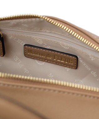Maison de FLEUR マットワイドボストンバッグ Light Brown