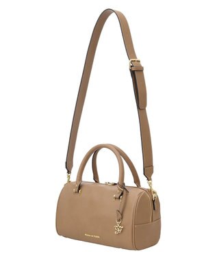 Maison de FLEUR マットワイドボストンバッグ Light Brown