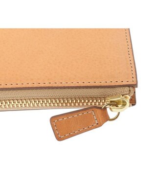 genten クオイオ Lファスナー長財布 ヌメベージュ