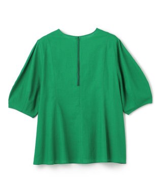 UNFILO リネンレーヨン フォルムブラウス グリーン