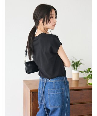 CRAFT STANDARD BOUTIQUE スムースフレンチスリーブプルオーバー Black