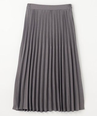 ANY 【ウエストゴム】プリーツスカート グレー