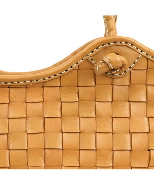 UNBILLION 【訳あり商品】 牛革レザーメッシュトートL キャメル