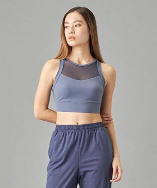 Chacott Boost シアーコンビブラトップ ネイビー