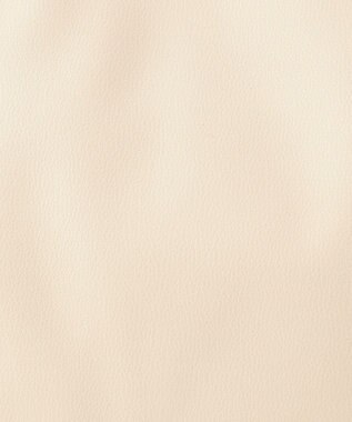 UNBILLION cachecache 丸手根革スクエアトートバッグ アイボリー