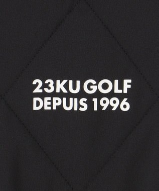23区GOLF 【MEN】中綿キルトプルオーバー ブラック系