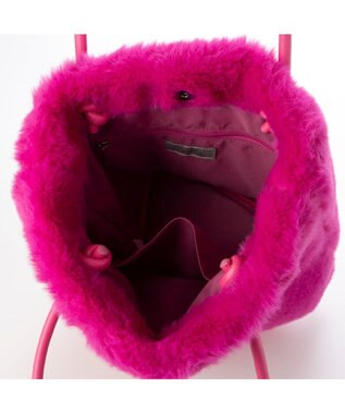 UNBILLION カシュカシュ cachecache / フェイクラビットハトメトートバッグ ピンク