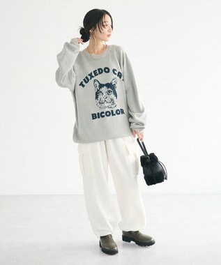 CRAFT STANDARD BOUTIQUE 【ユニセックス】アニマルジャガードニット Gray