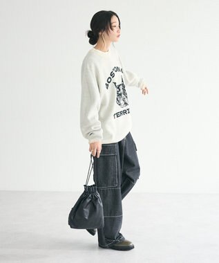 CRAFT STANDARD BOUTIQUE 【ユニセックス】アニマルジャガードニット Ivory