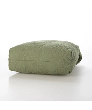 UNBILLION カシュカシュ cachecache / オルテガ柄キルト肩入れトートバッグ カーキ