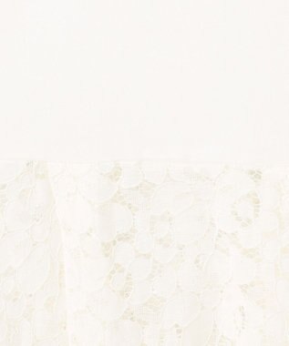 ANY L 【洗濯機可】タックヘムコンビインナー オフ/レース