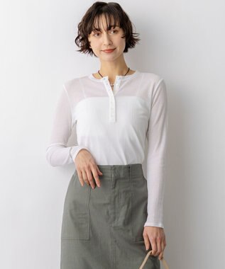 23区 シアーリブ レイヤード ロンTEE