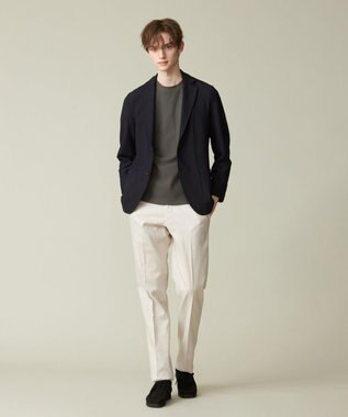 J.PRESS MEN 【KING SIZE】【ウォッシャブル】コンフィーリンクス ニットジャケット ネイビー系