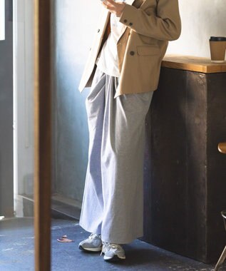 CRAFT STANDARD BOUTIQUE フロントタックドレープワイドパンツ Gray Mixture