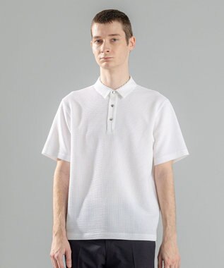 JOSEPH HOMME 新型【オリジナル素材/シワになりにくい】ライトタックジャージー　ポロシャツ ホワイト系