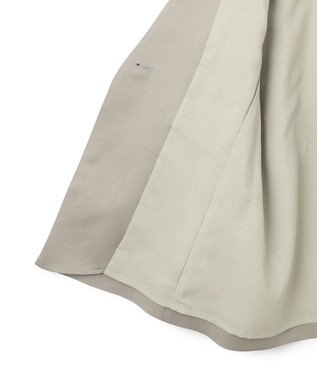 ICB L Vi/Ly/Liツイル  ノーカラージャケット カーキ系