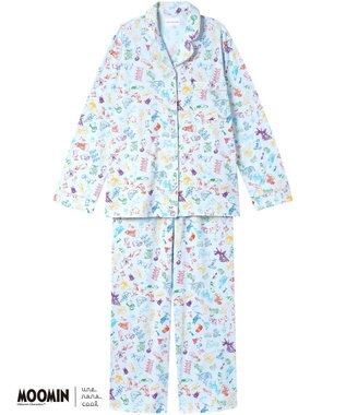 une nana cool 【ムーミン】【綿100%】 MOOMIN * une nana cool  開襟パジャマ TU