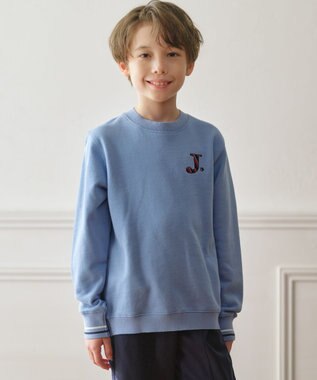 J.PRESS KIDS 【140-170cm】J. レジメンストライプ ロゴ トレーナー サックスブルー系