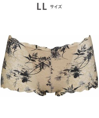 WACOAL ショーツ 【GOCOCi ゴコチ】 CGG297とペア 肌あたりのやさしいレース アウターにひびきにくい はきこみ丈あさめ レディース PGG197 /ワコール ベージュ