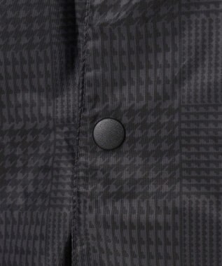 MOONBAT FLAT PURE レインコート チェック柄 リュック対応 ユニセックス 収納袋付き チャコールグレー