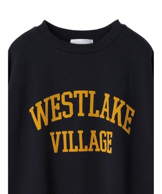 Green Parks 裏起毛フロッキーロゴプルオーバー Dark Navy