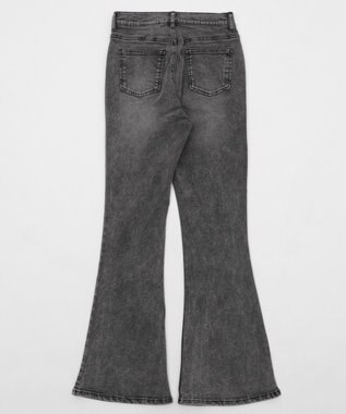 WEGO ストレッチフレアデニムパンツ ブラック