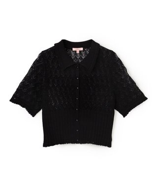 TOCCA 【星風まどかさん着用】SPIDER LACE KNIT レースニットカーディガン ブラック系