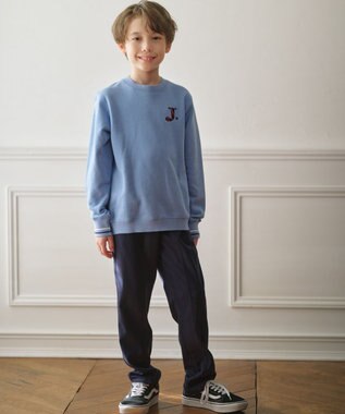 J.PRESS KIDS 【140-170cm】J. レジメンストライプ ロゴ トレーナー サックスブルー系